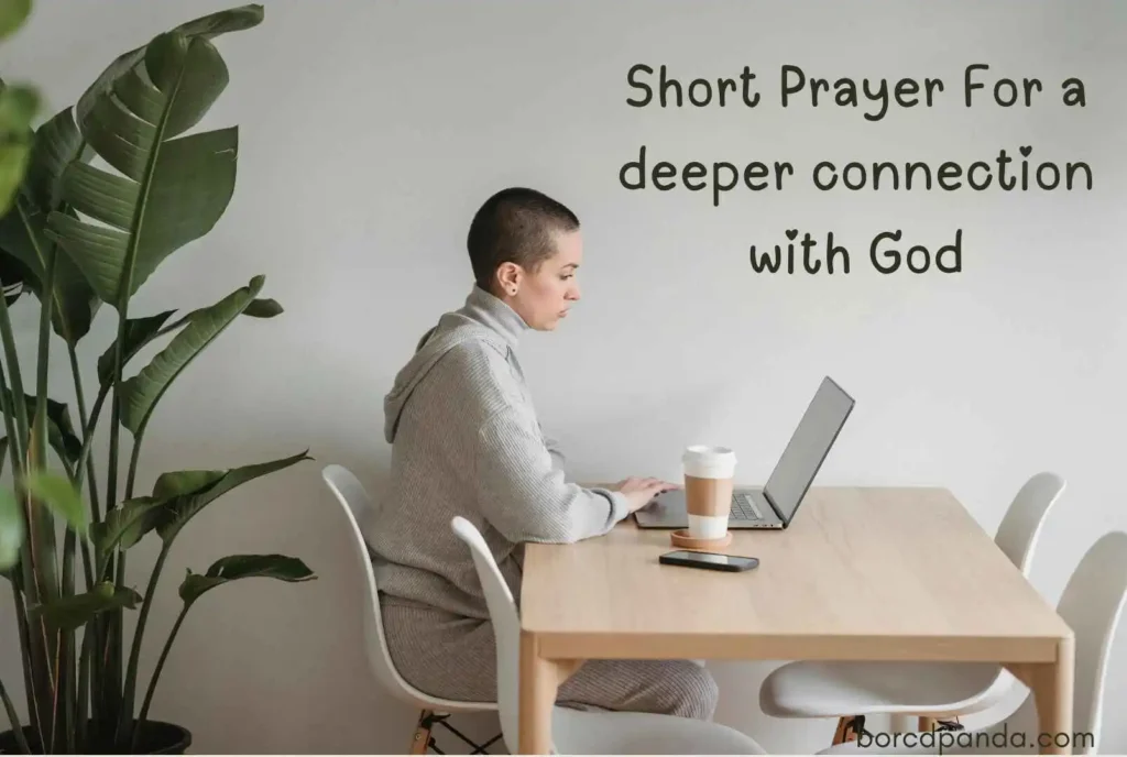 Short Prayer For a deeper connection with God