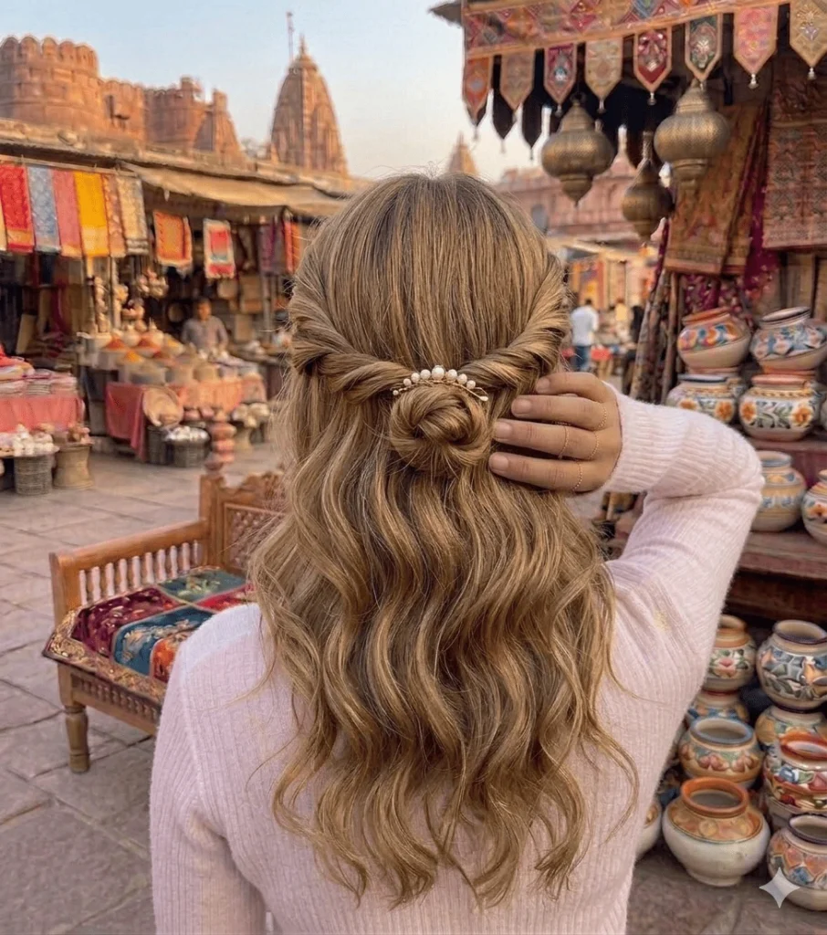 Twisted Half-Up Style