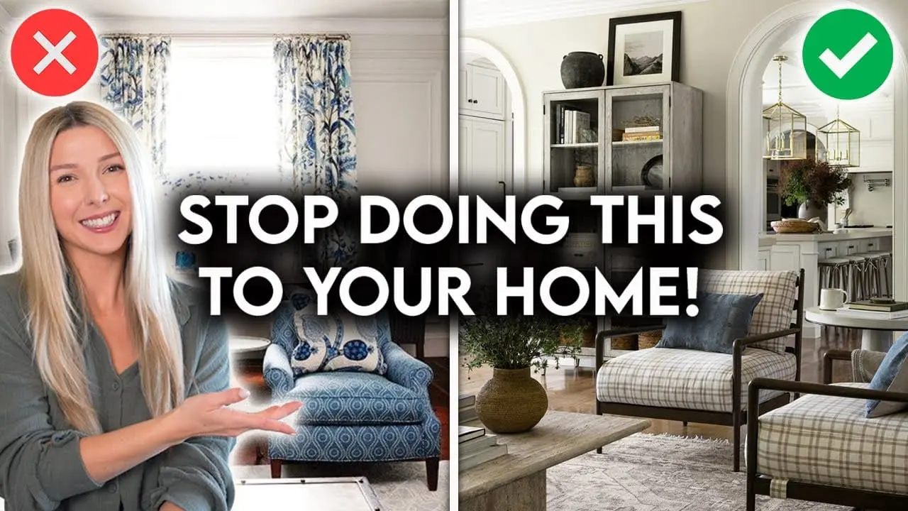 10 COMMON INTERIOR DESIGN MISTAKES + HOW TO FIX THEM