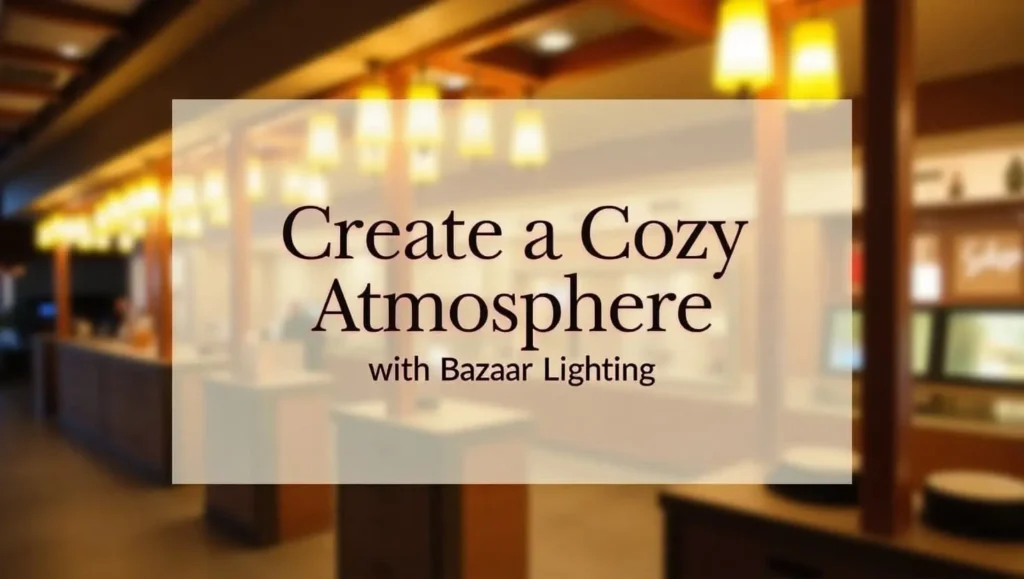 Create a Cozy Atmosphere with Bazaar Lighting