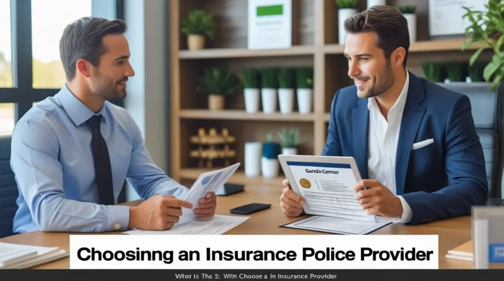 Choosing an insurance provider