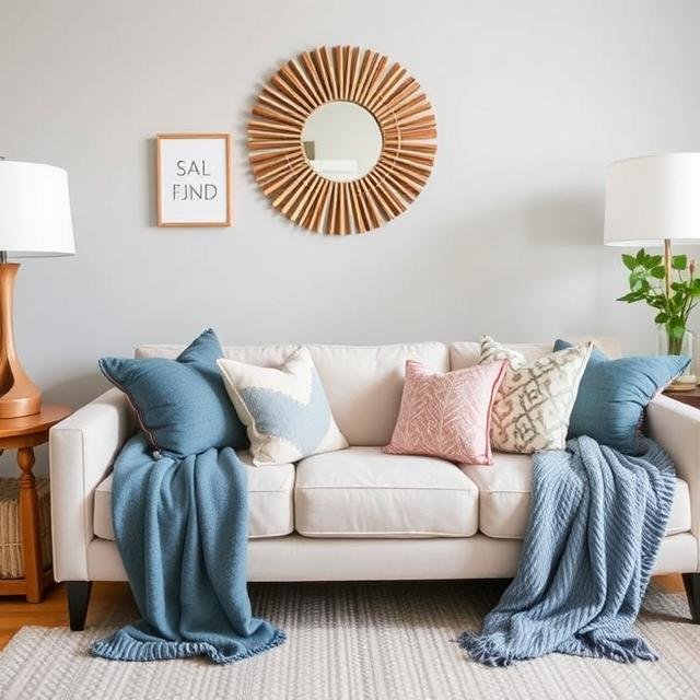 Use Pillows and Throws Strategically
