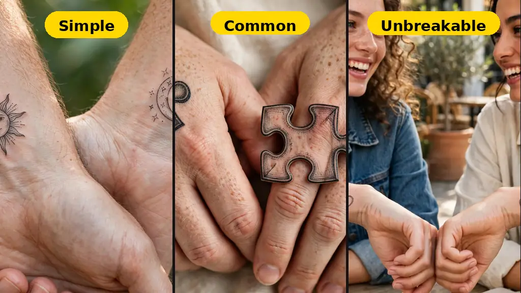 25 Best Friend Tattoo Designs That Celebrate Unbreakable Friendship