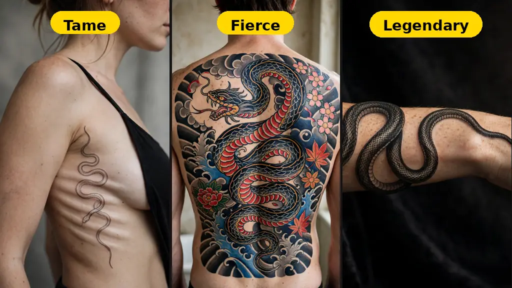 25 Snake Tattoo Ideas That Bite Back: Meanings, Styles & Placement Guide