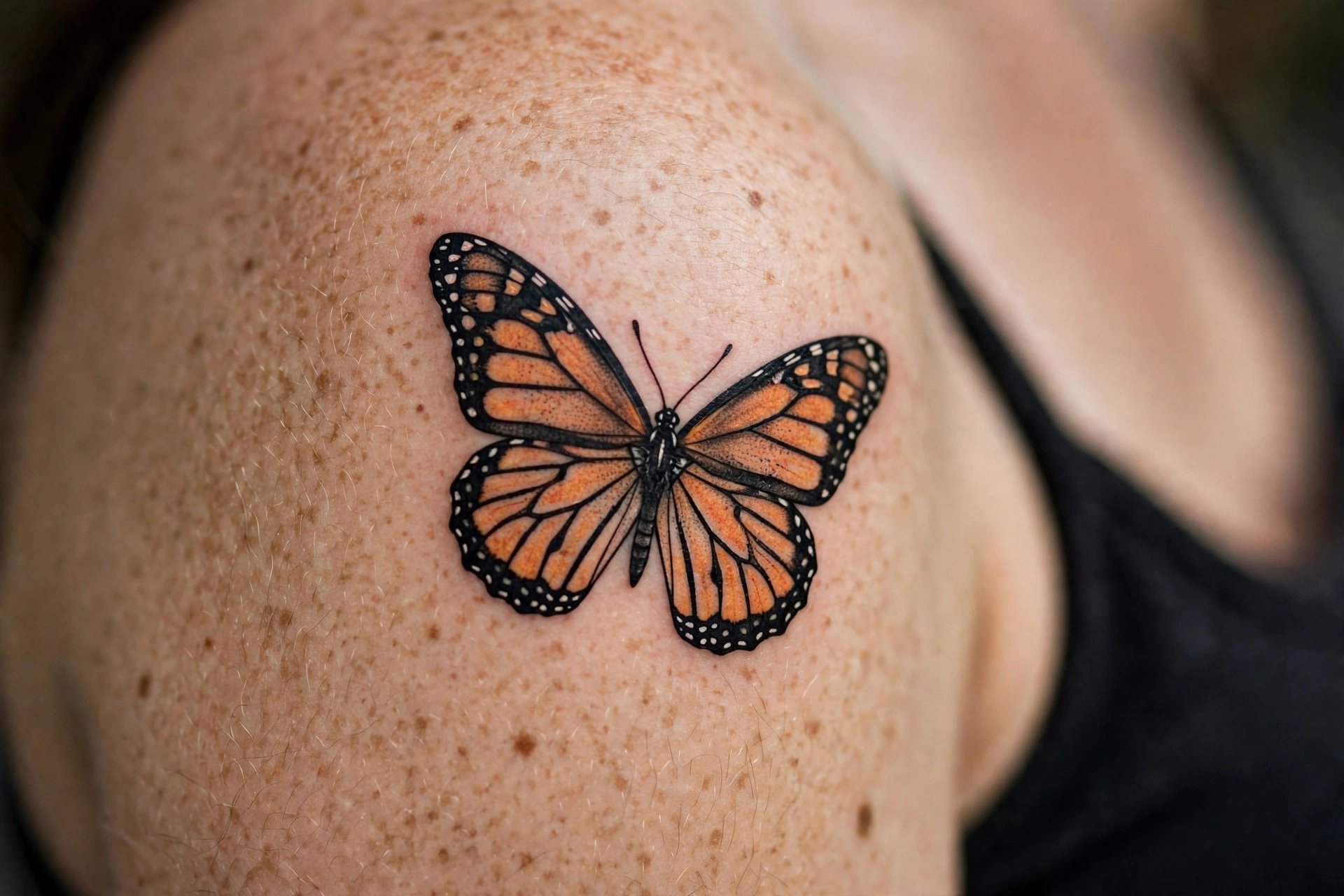 Monarch butterfly tattoo - butterfly tattoo meaning idea