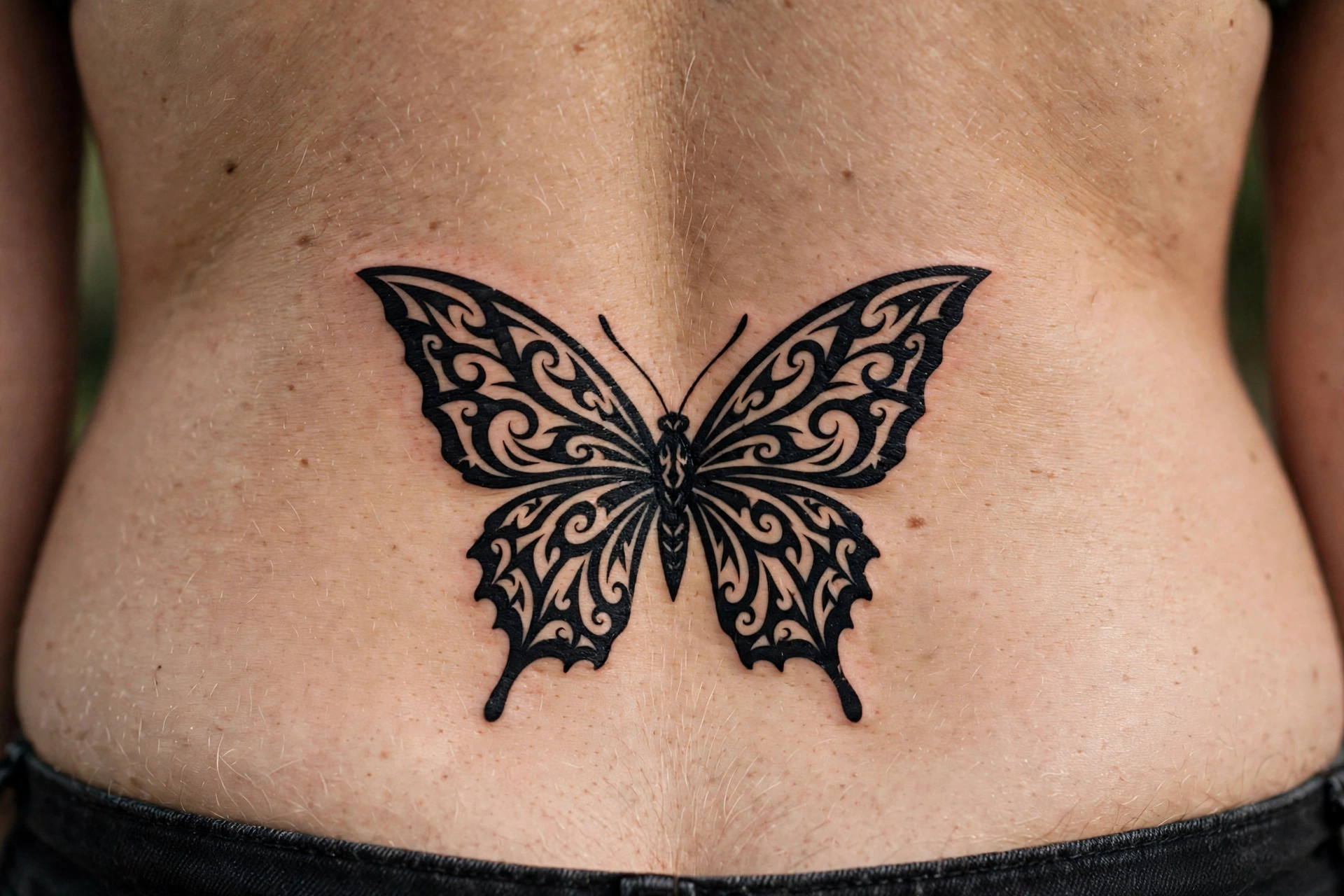 Tribal butterfly tattoo - butterfly tattoo meaning idea