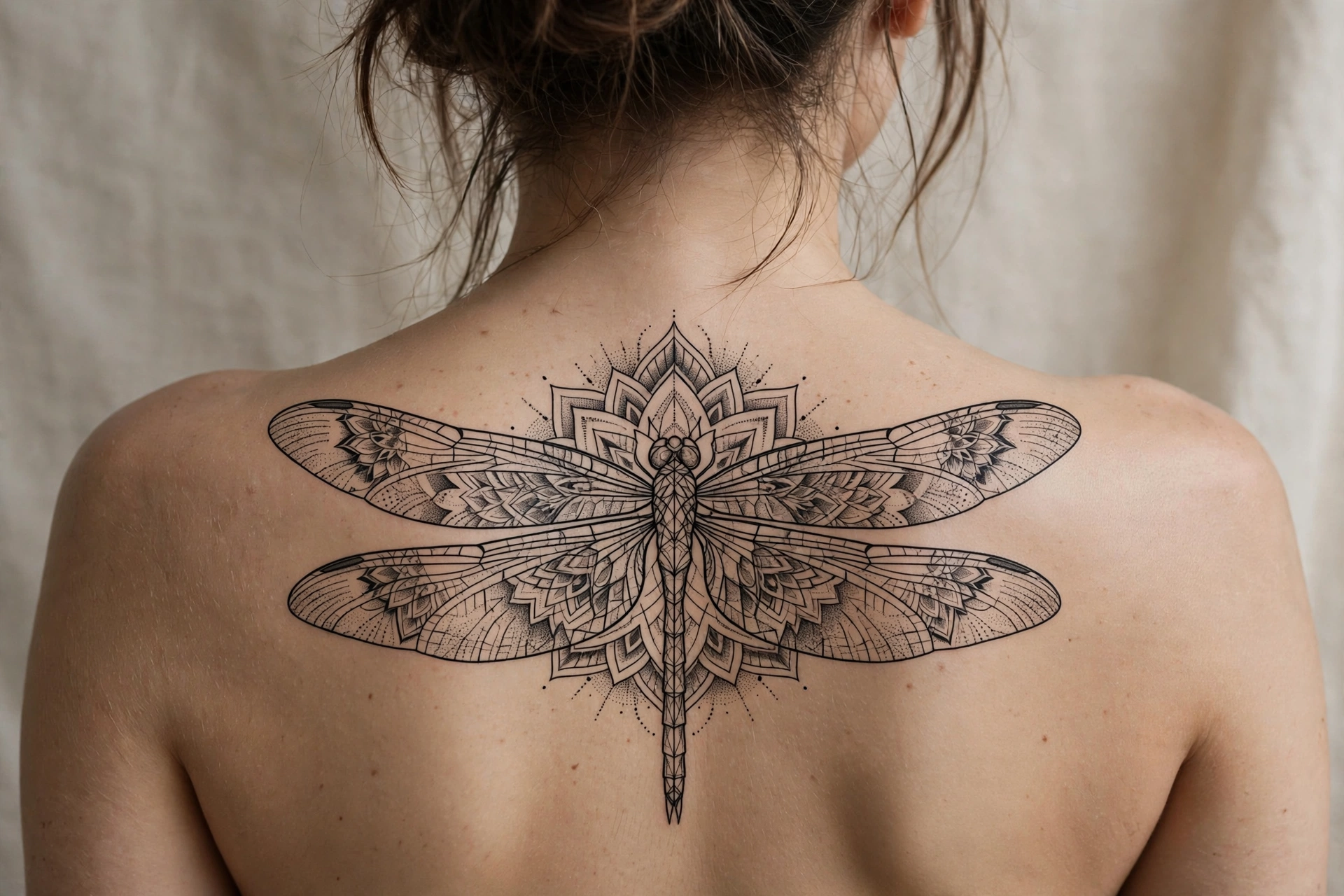 Mandala dragonfly tattoo - dragonfly tattoo idea