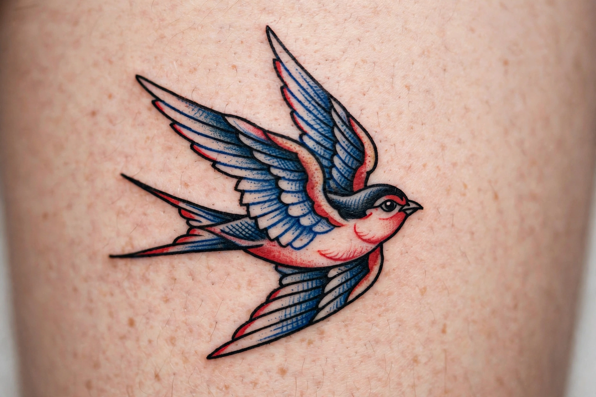 Traditional swallow flash tattoo - flash tattoo idea