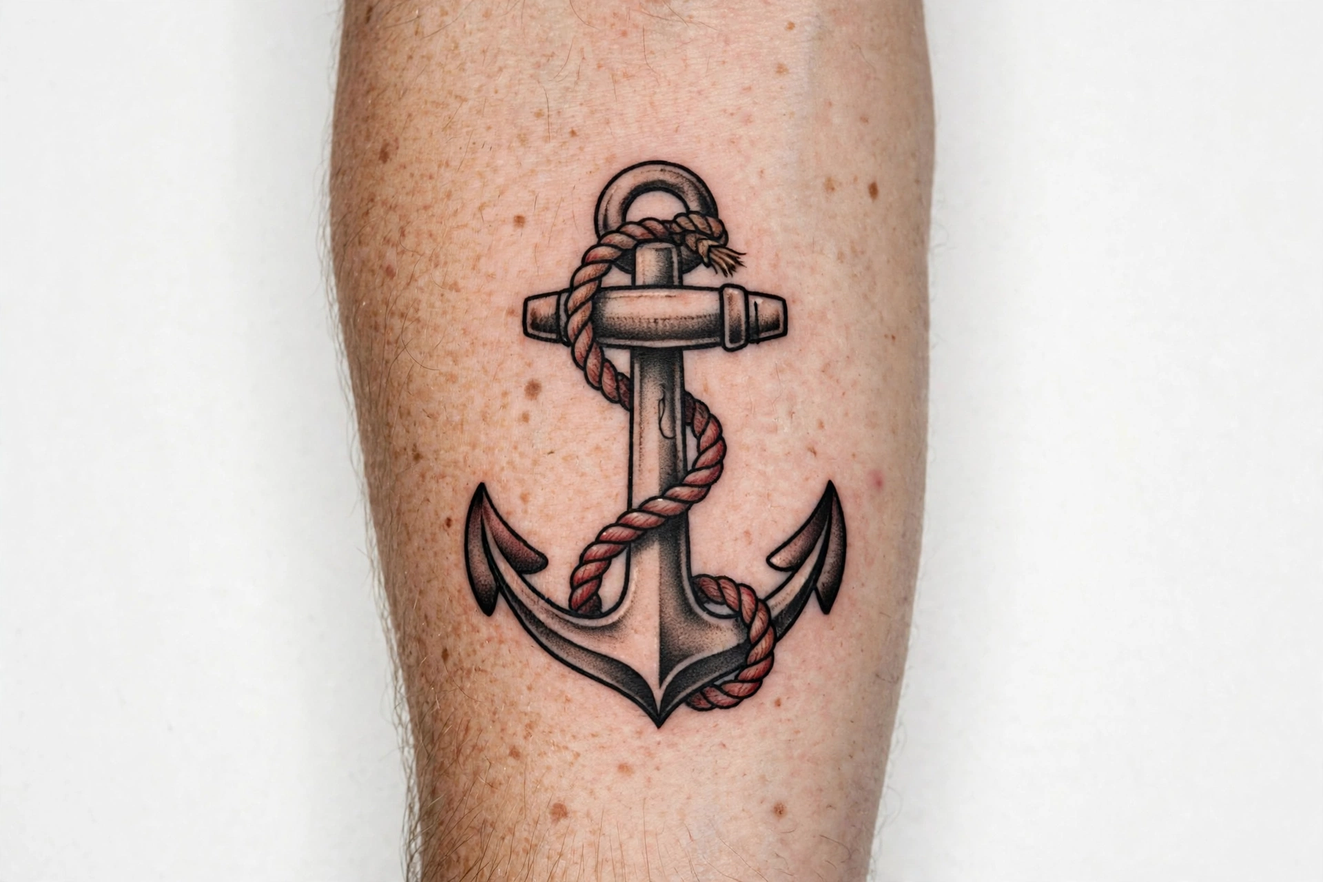 Old-school anchor flash tattoo - flash tattoo idea