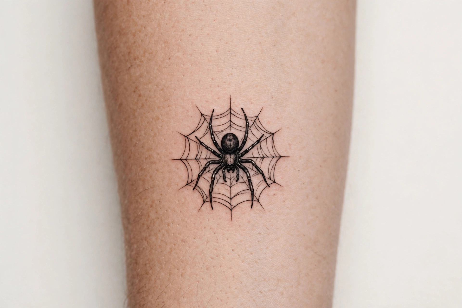 Spider on a web flash tattoo - flash tattoo idea