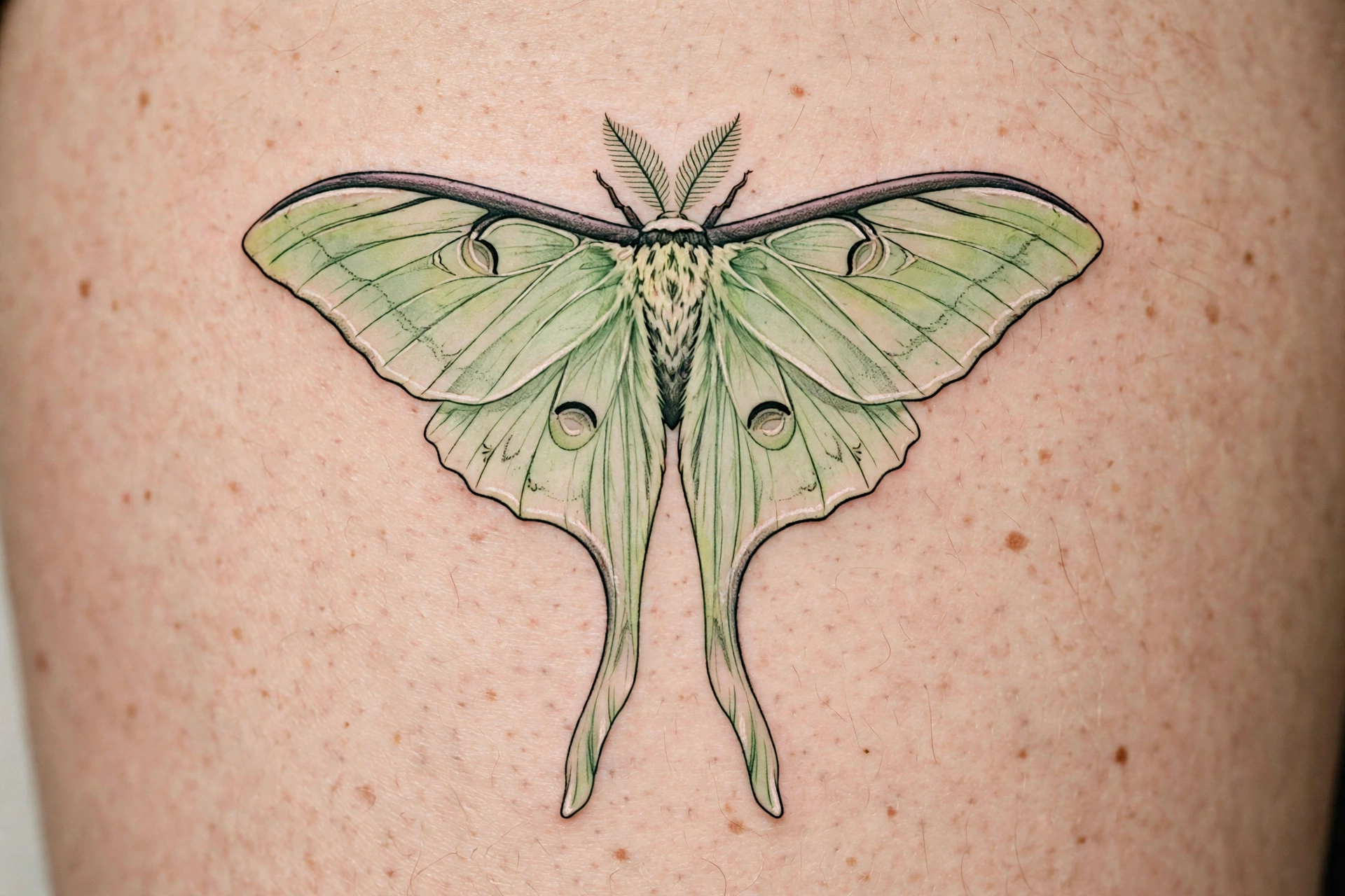Luna moth flash tattoo - flash tattoo idea