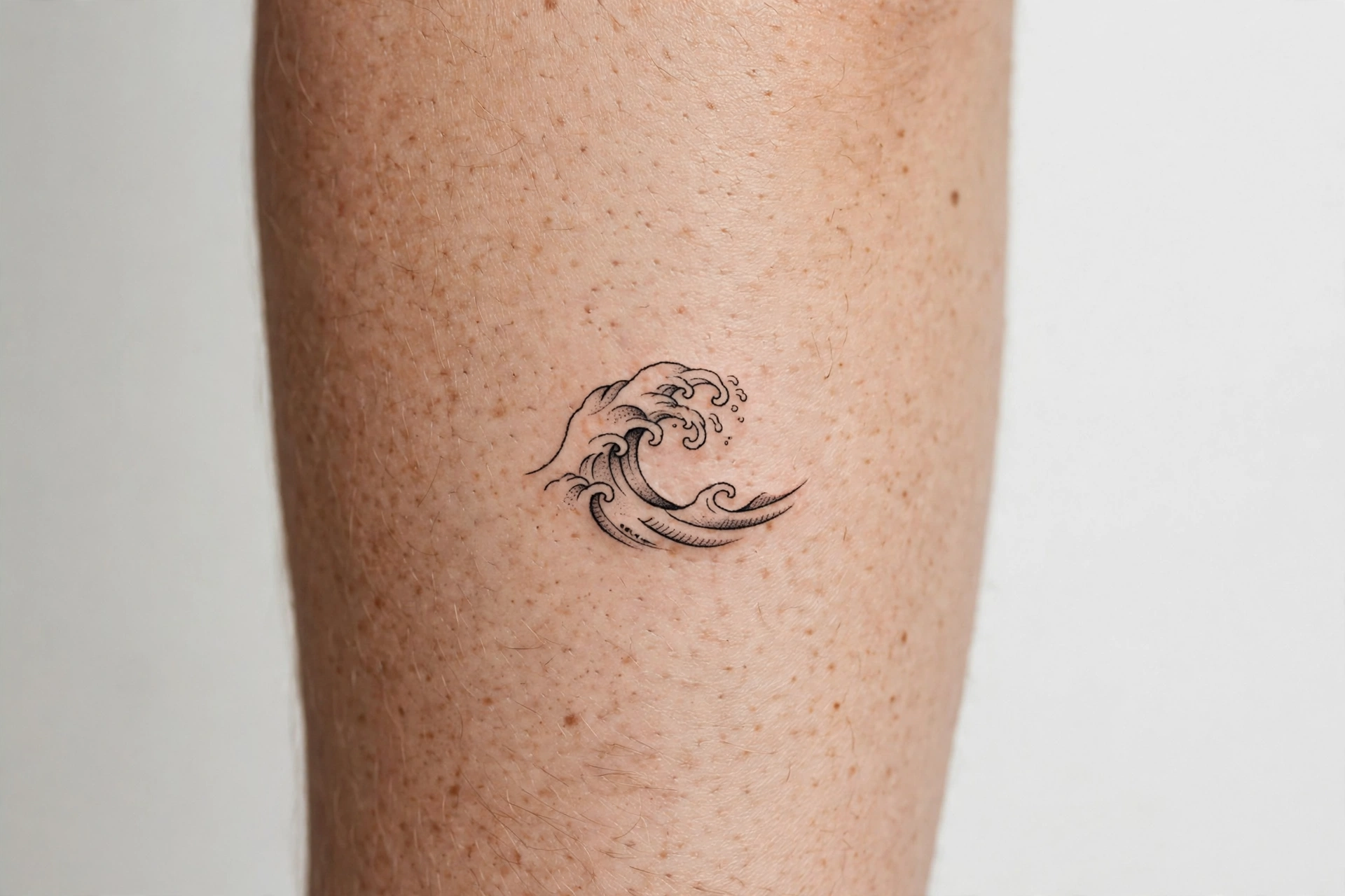 Japanese wave curl flash tattoo - flash tattoo idea