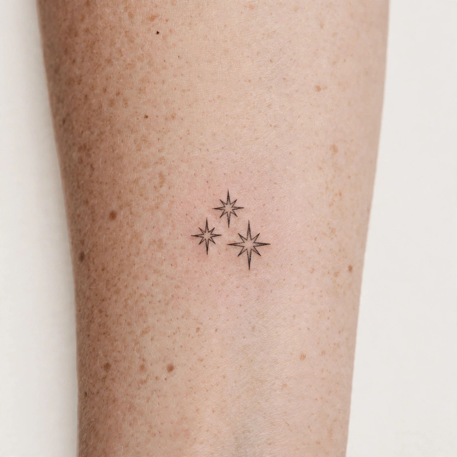 Cluster of three tiny stars flash tattoo - flash tattoo idea