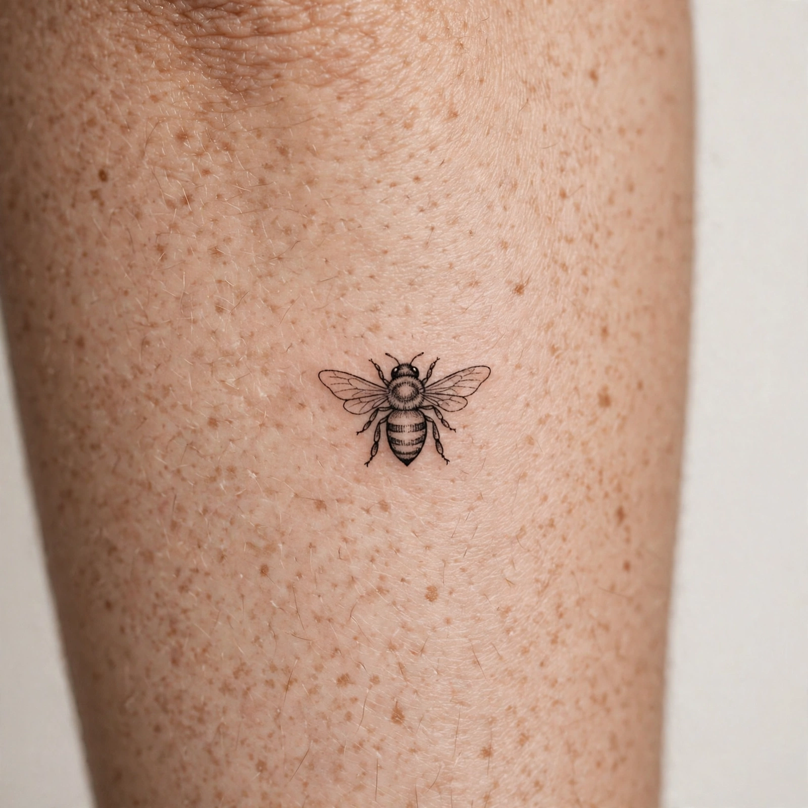 Tiny honeybee flash tattoo - flash tattoo idea