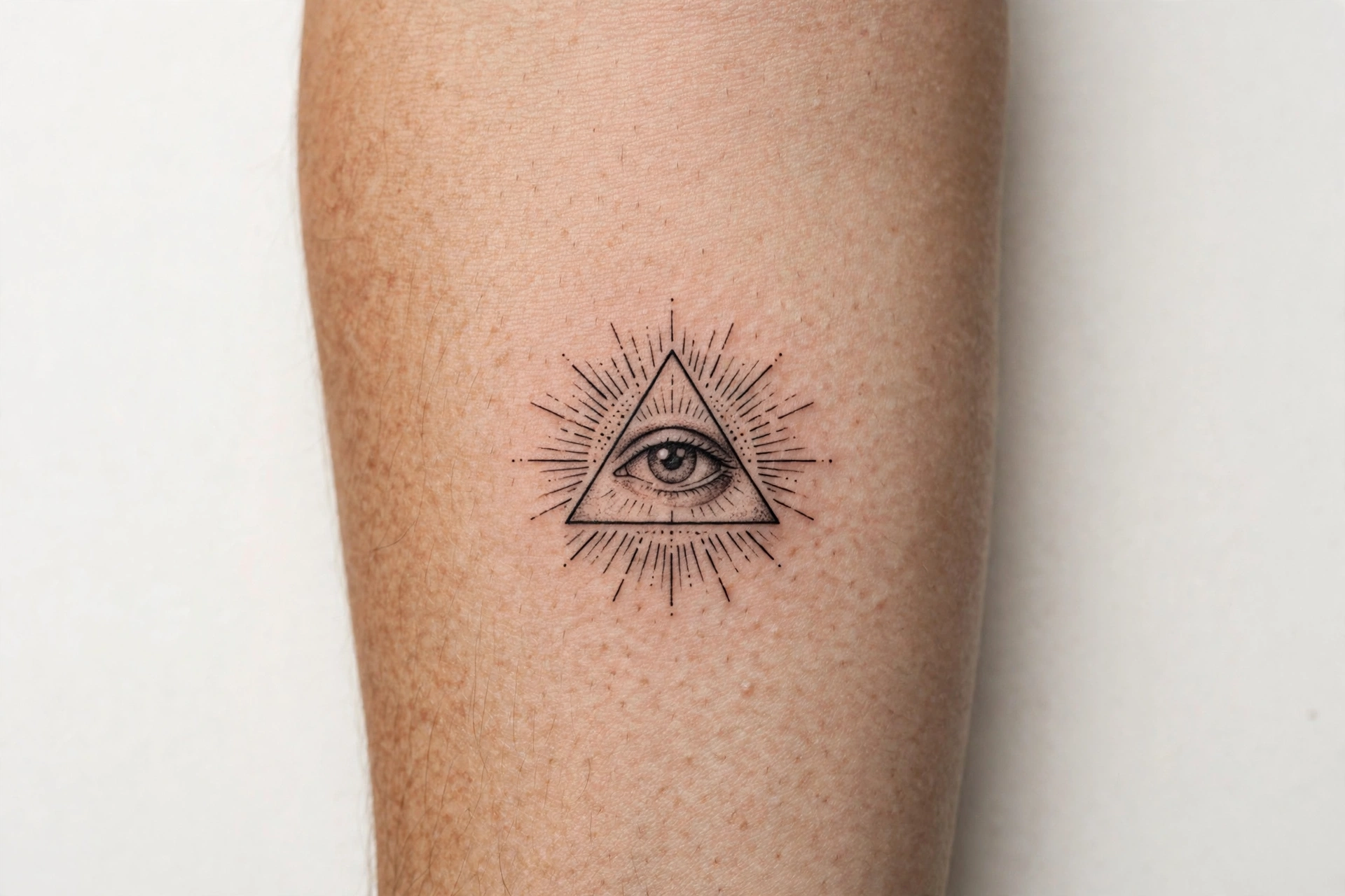 Small all-seeing eye flash tattoo - flash tattoo idea