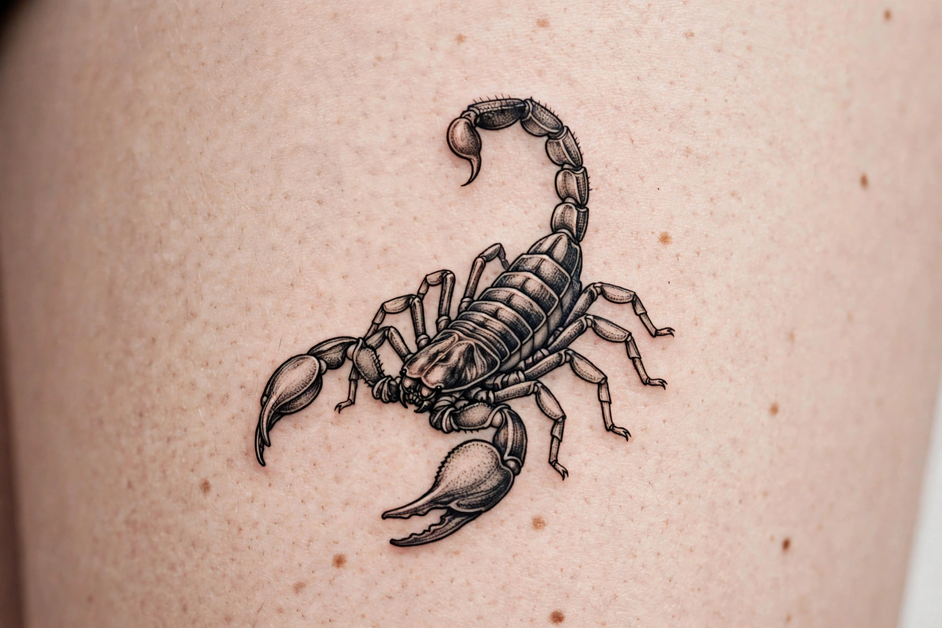 Black scorpion flash tattoo - flash tattoo idea