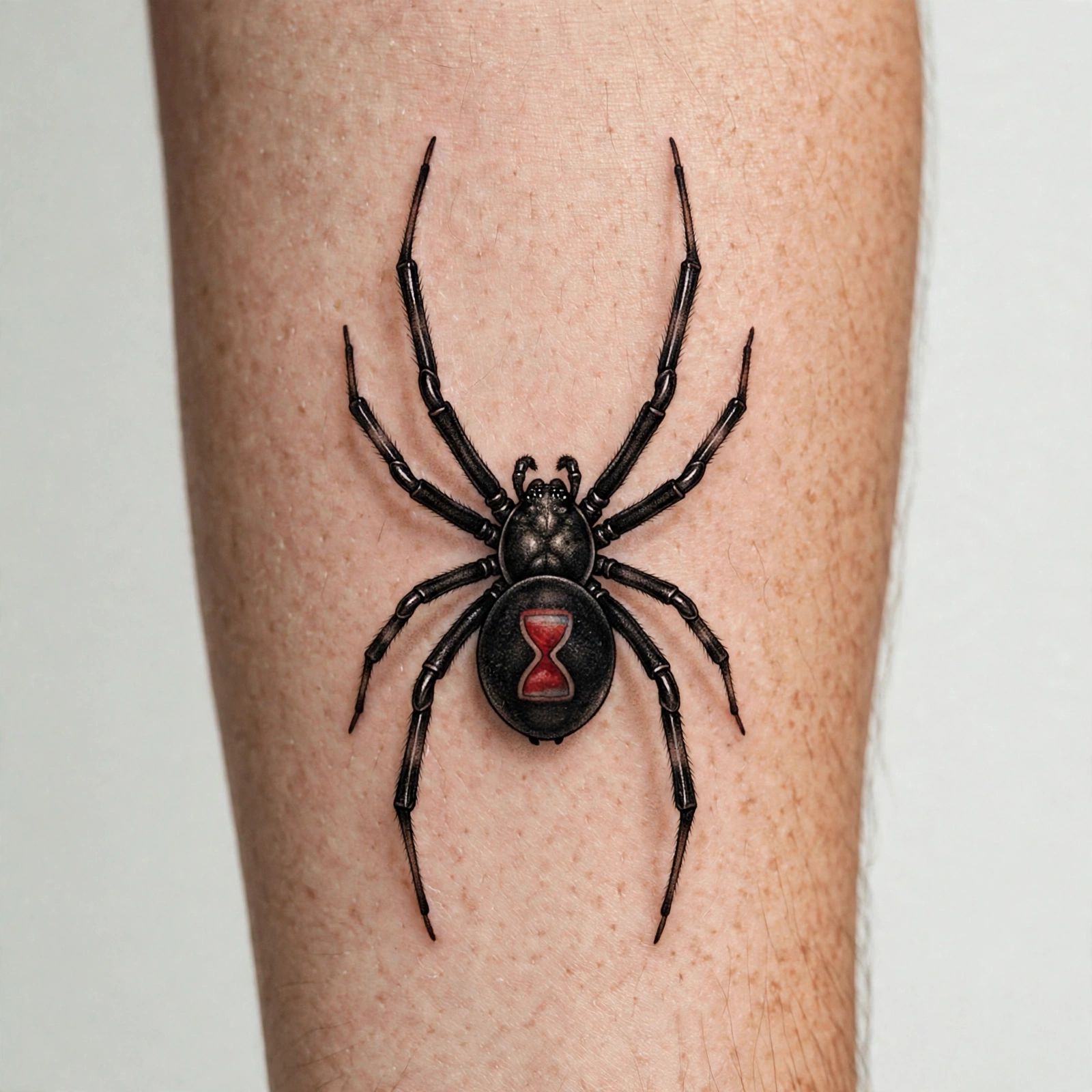 Black widow spider flash tattoo - flash tattoo idea