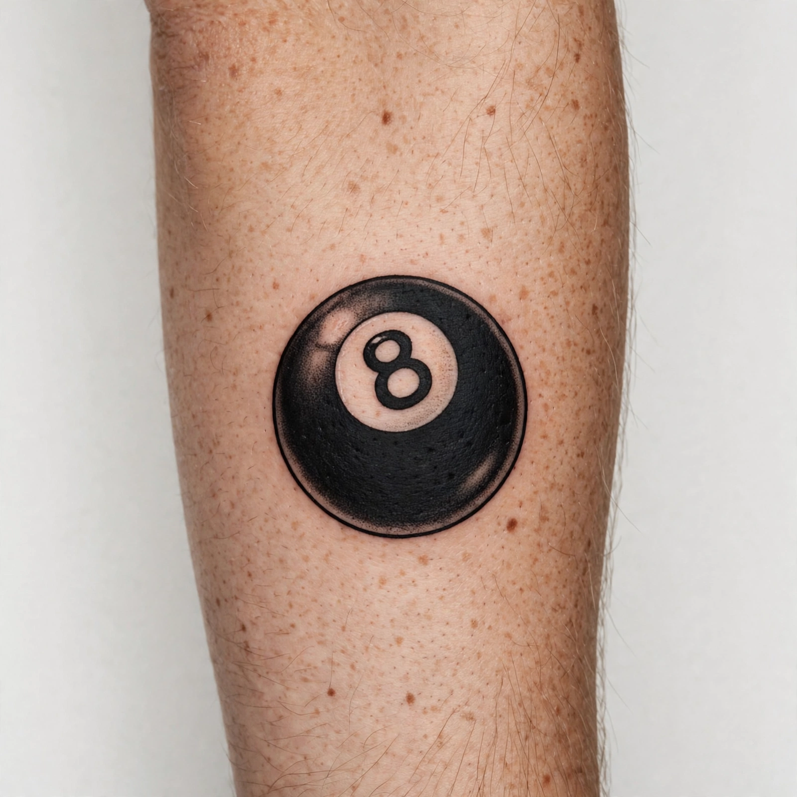 Black eight ball flash tattoo - flash tattoo idea