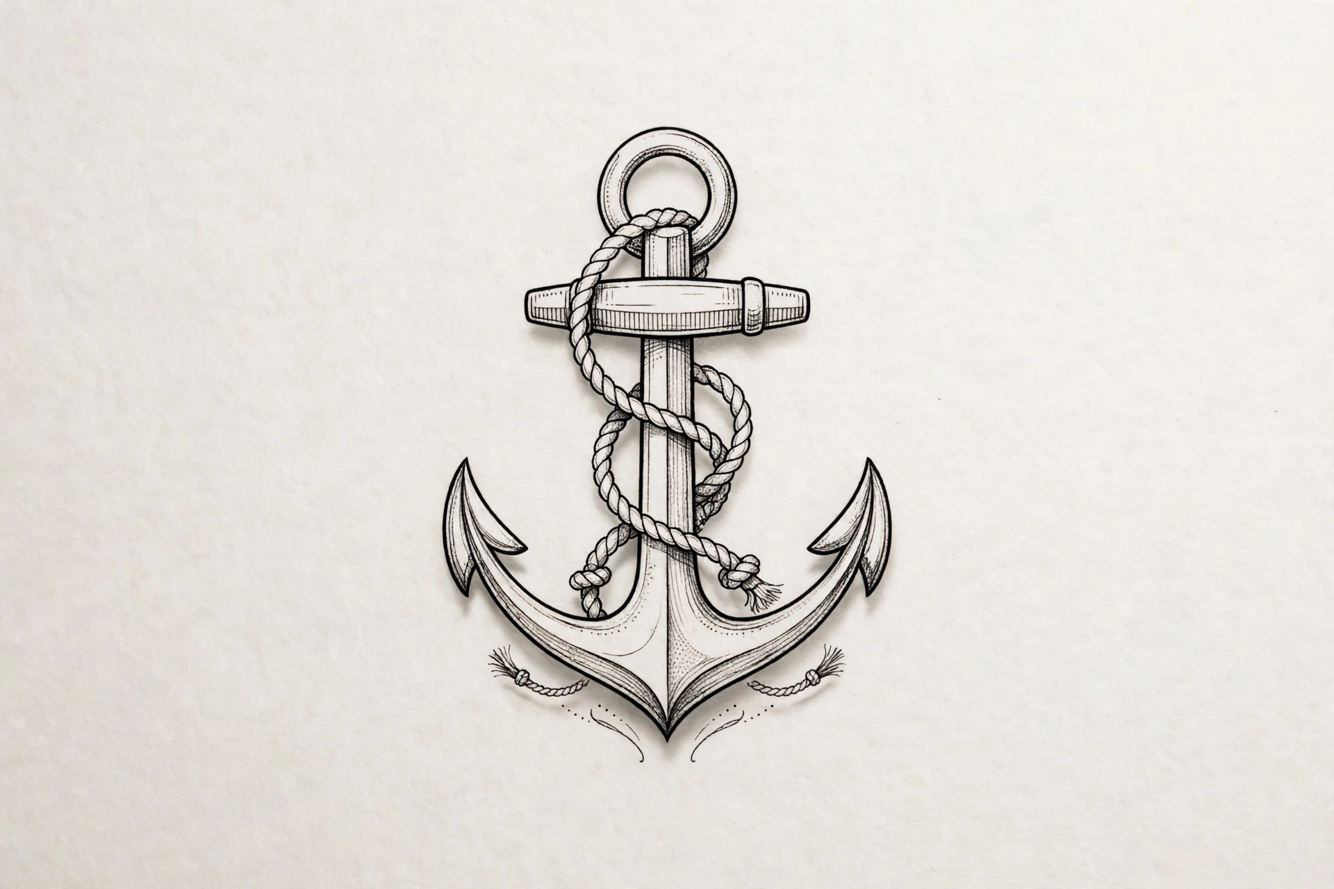 Tiny anchor tattoo - small meaningful tattoo idea