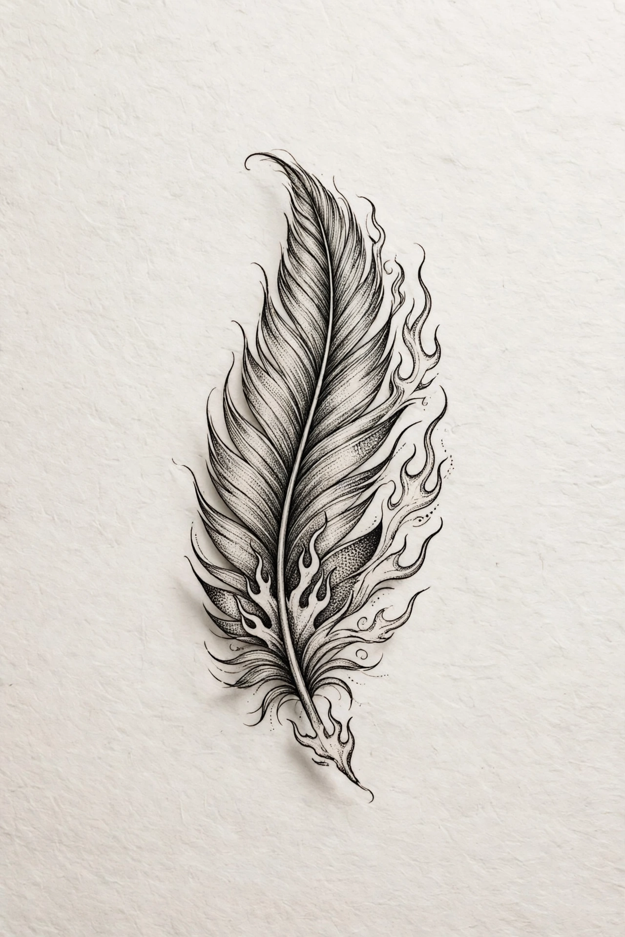 Phoenix feather tattoo - small meaningful tattoo idea