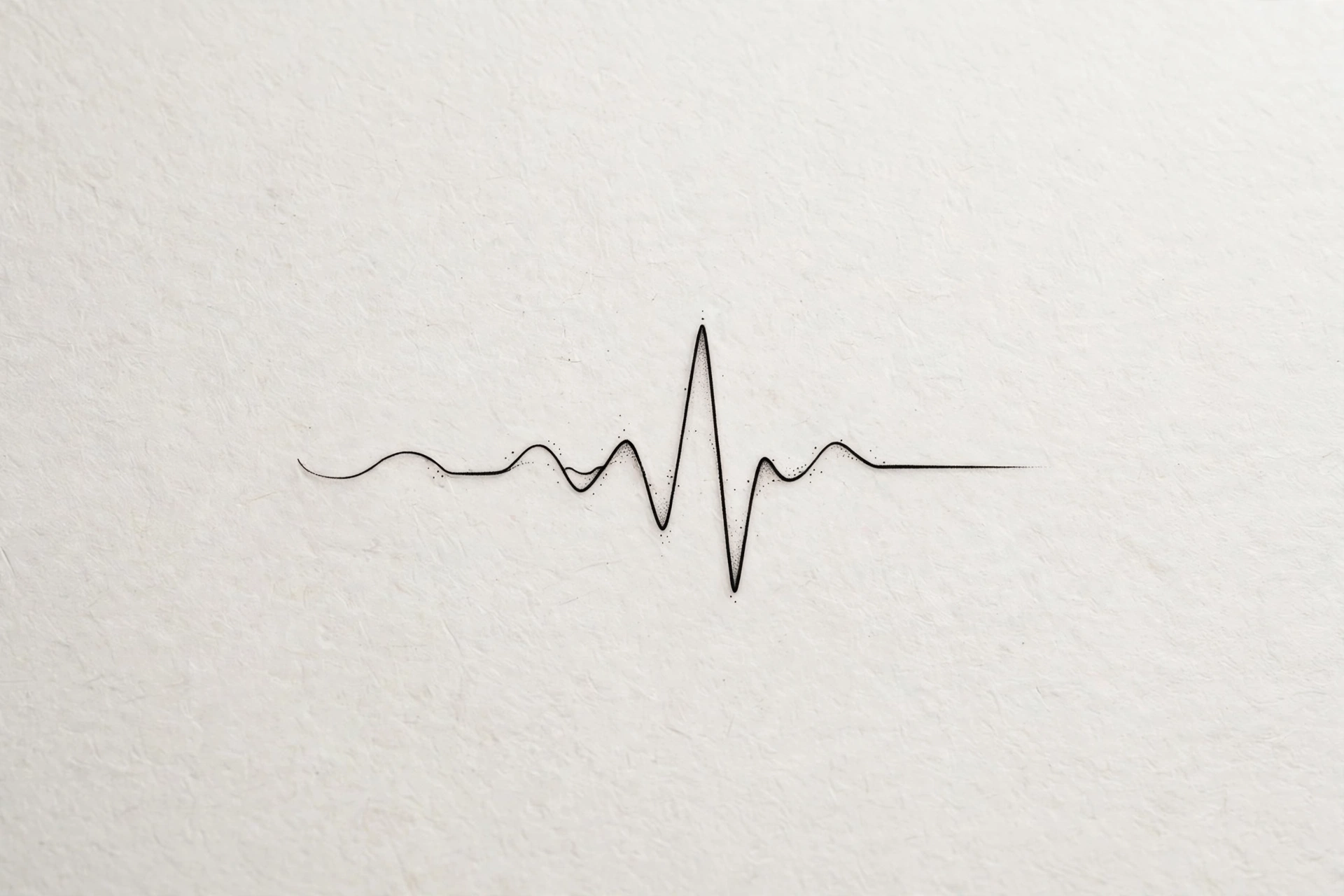 Heartbeat pulse line tattoo - small meaningful tattoo idea