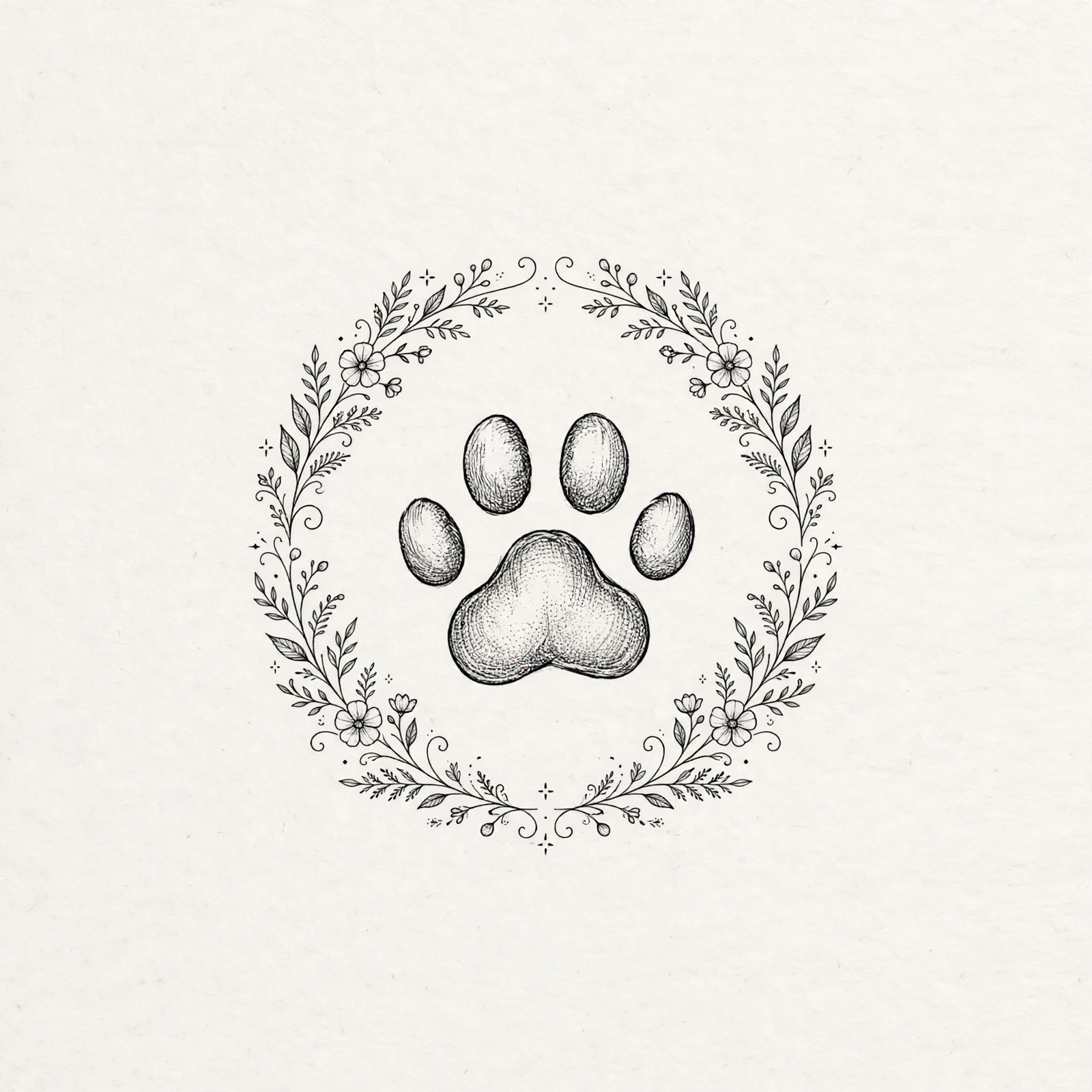 Tiny paw print tattoo - small meaningful tattoo idea
