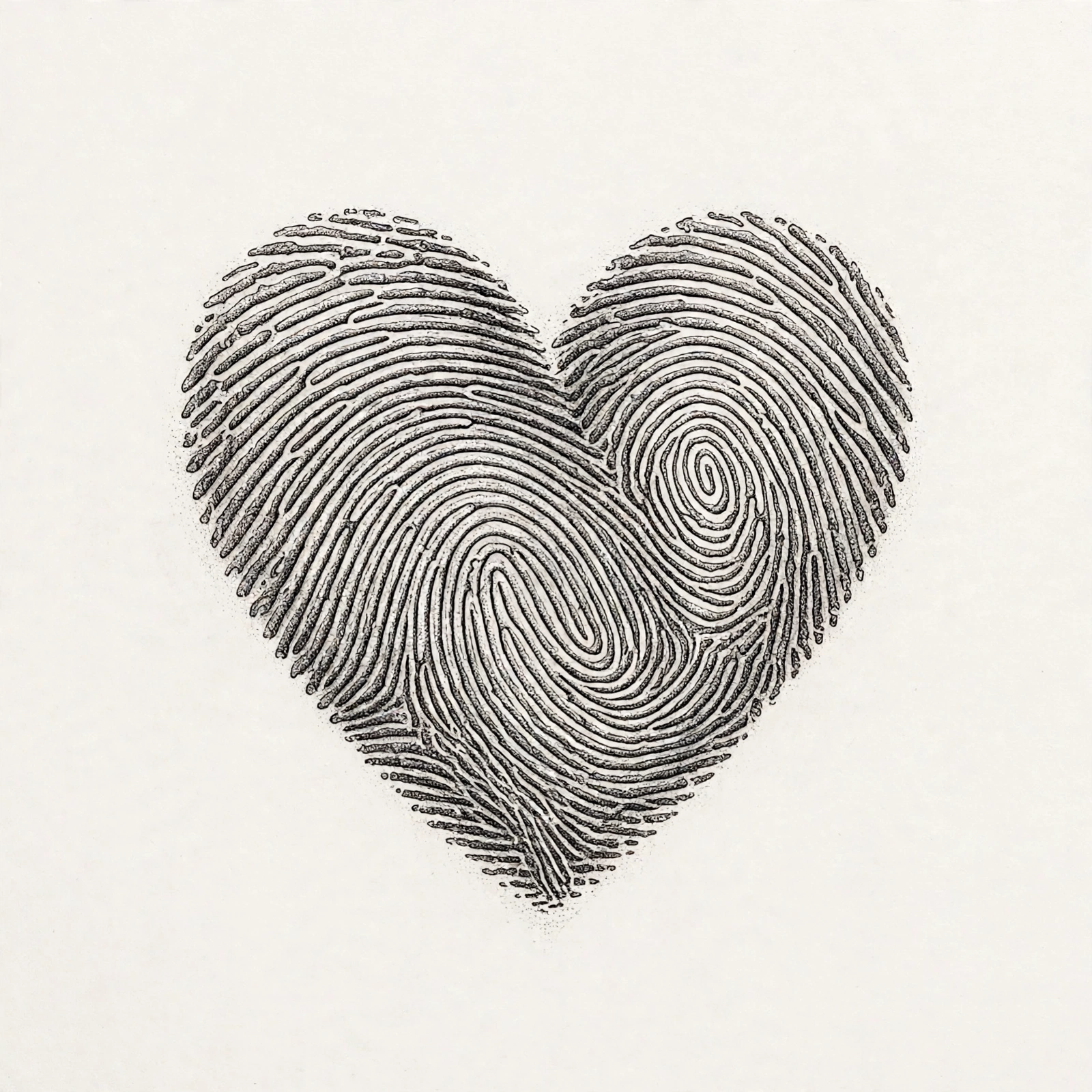 Fingerprint heart tattoo - small meaningful tattoo idea
