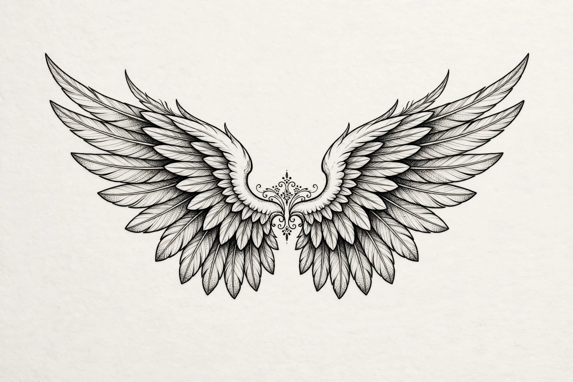 Small angel wings tattoo - small meaningful tattoo idea
