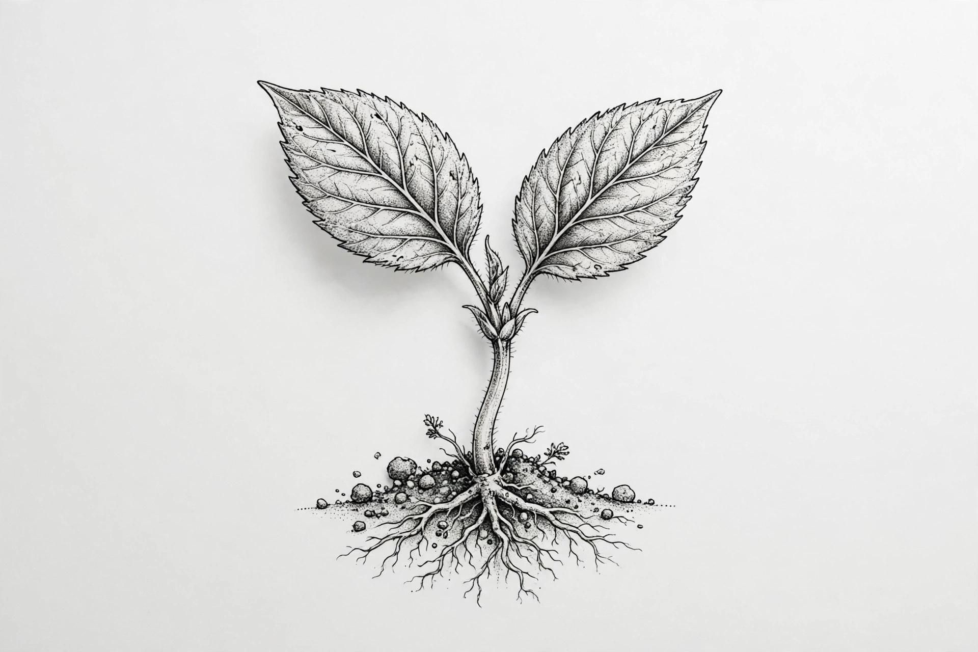 Small sprout tattoo - small meaningful tattoo idea
