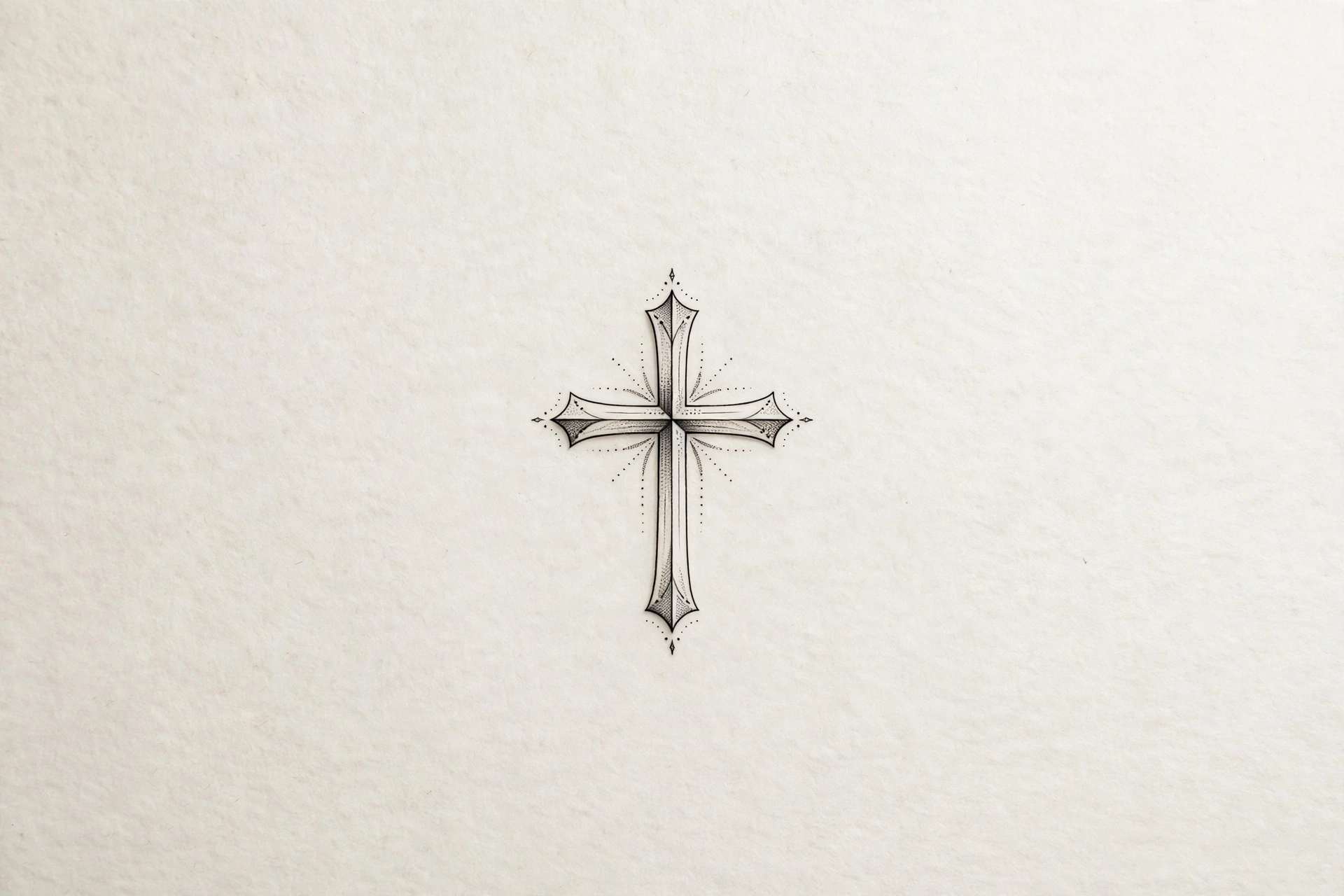 Tiny cross tattoo - small meaningful tattoo idea