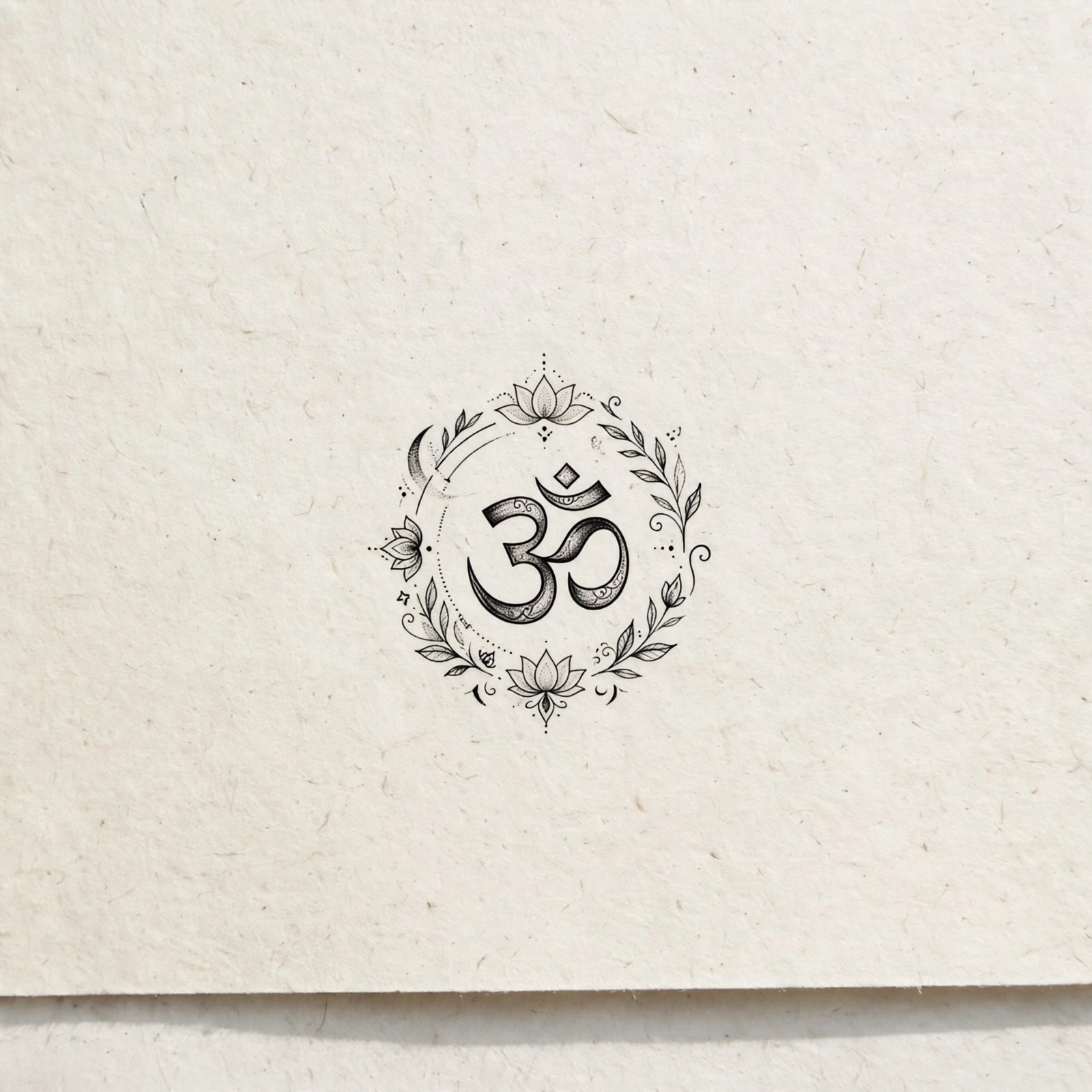 Small om symbol tattoo - small meaningful tattoo idea