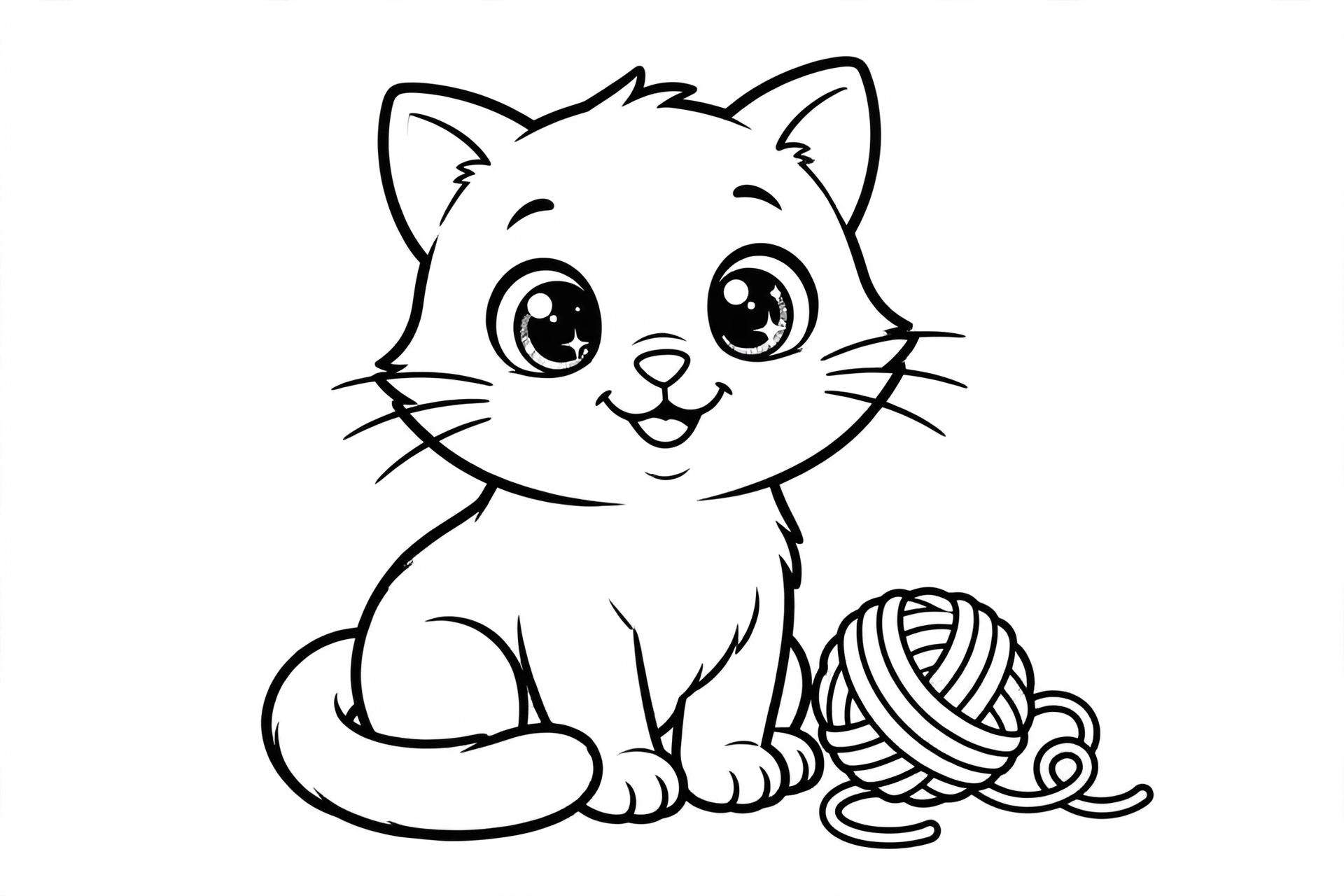 Three-panel comparison of cute cat coloring pages with colorful crayons