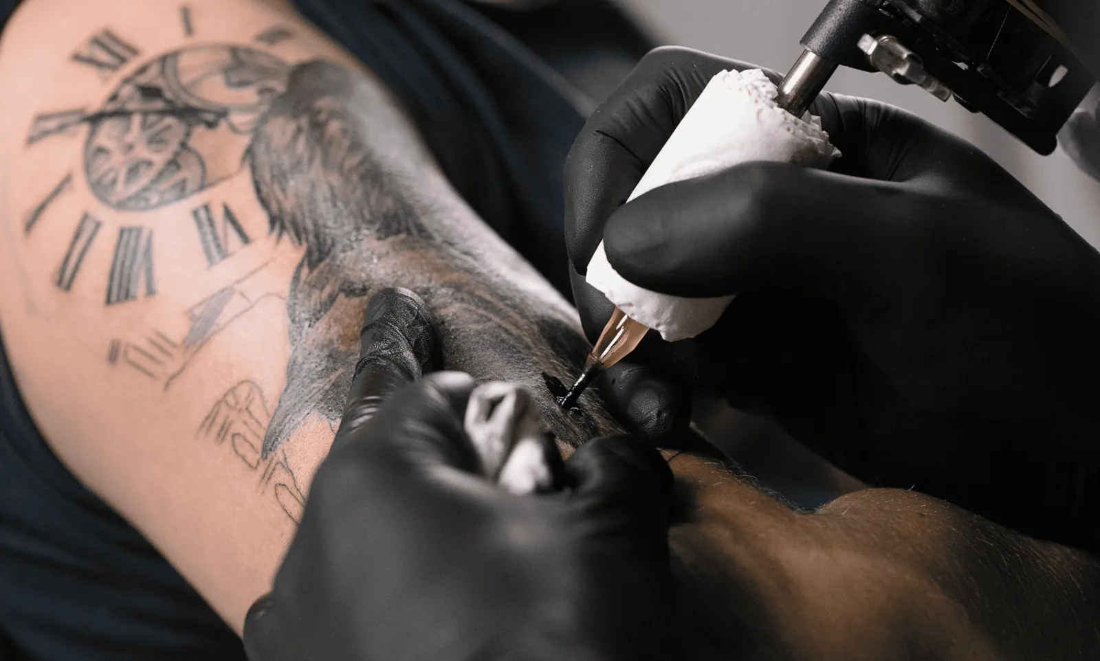 Memorial forearm tattoo honoring a loved one