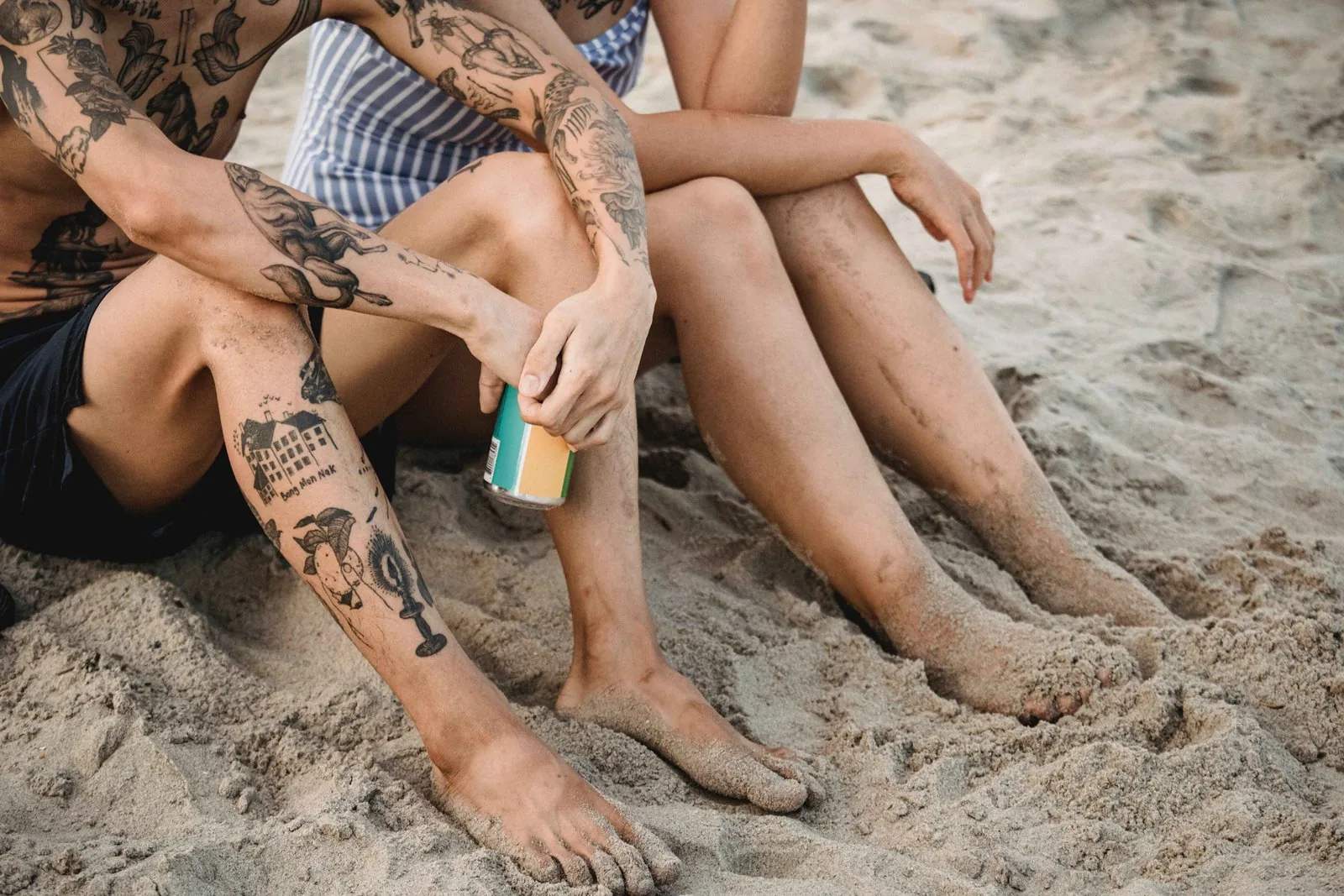 Playful food-inspired forearm tattoo design