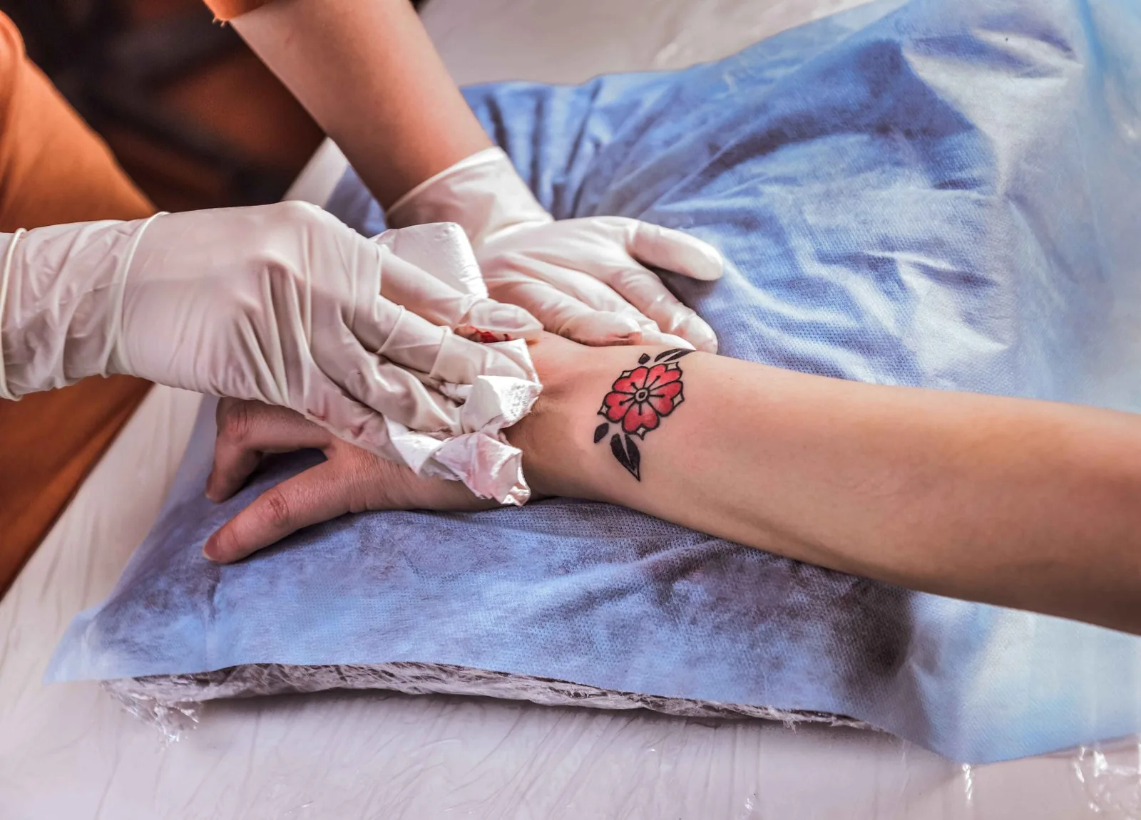 Ankh symbol memento mori tattoo