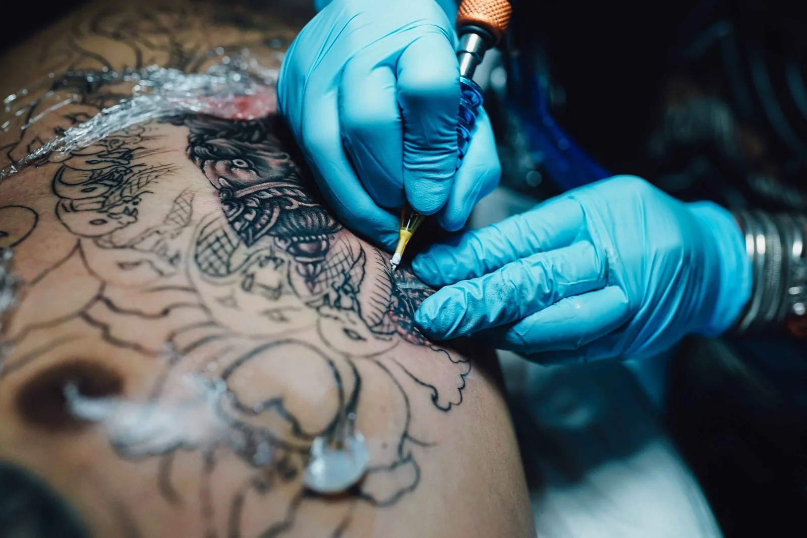 Heart memento mori tattoo design