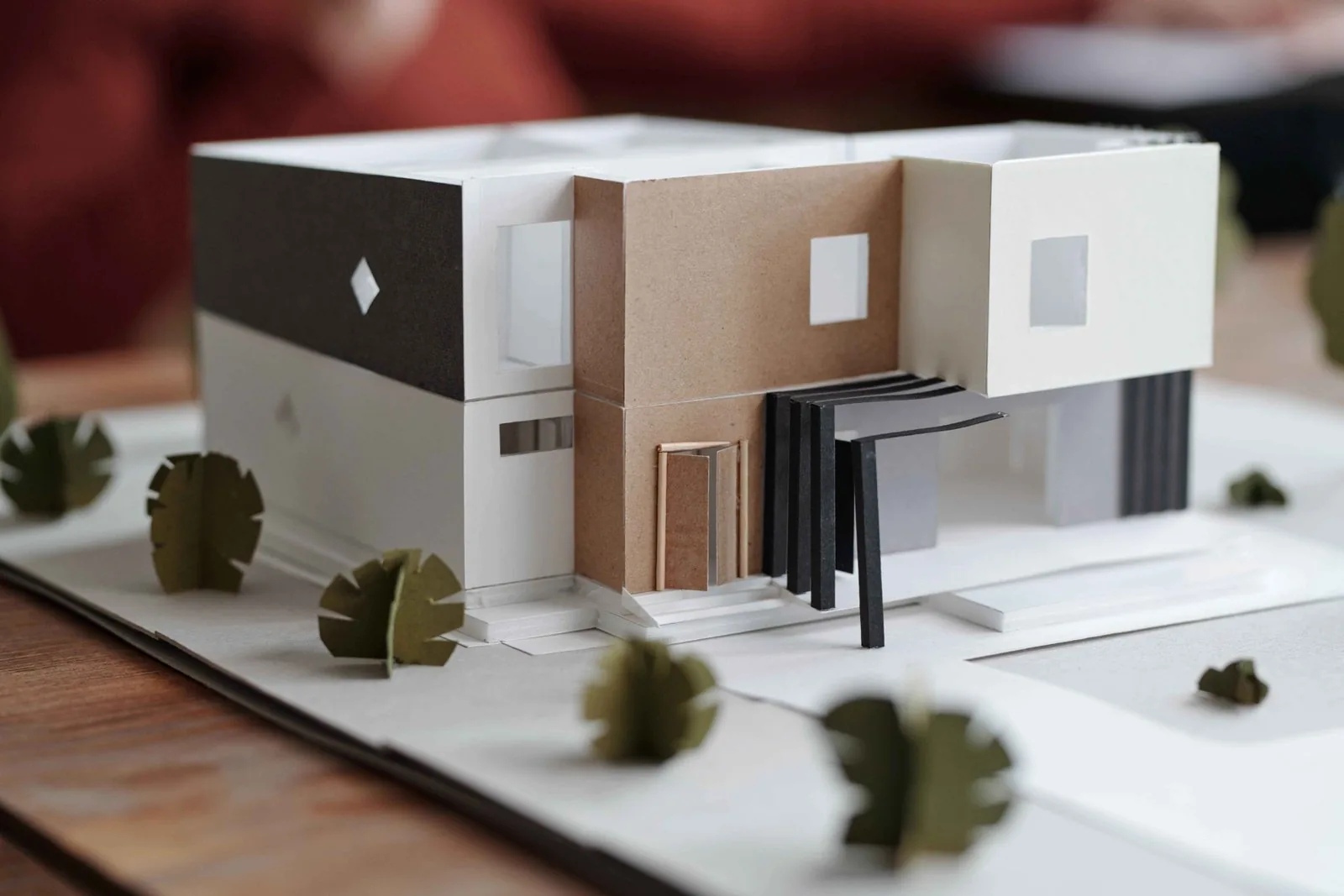 3D model of a contemporary house design
