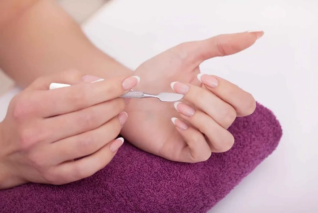 Healthy natural nails after acrylic removal