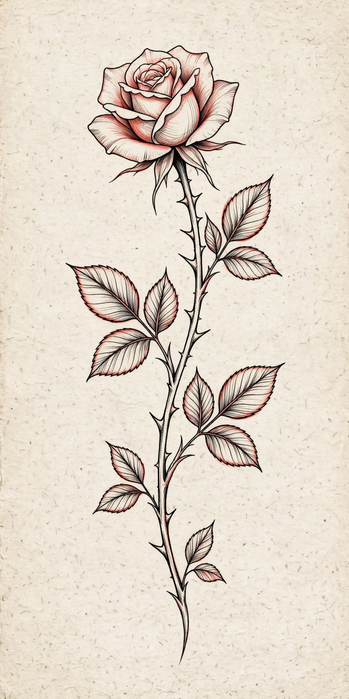 Rose Tattoo spine tattoo for women