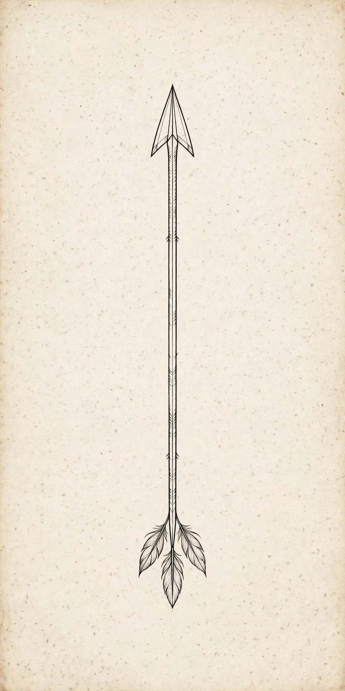 Single Arrow Tattoo spine tattoo for women