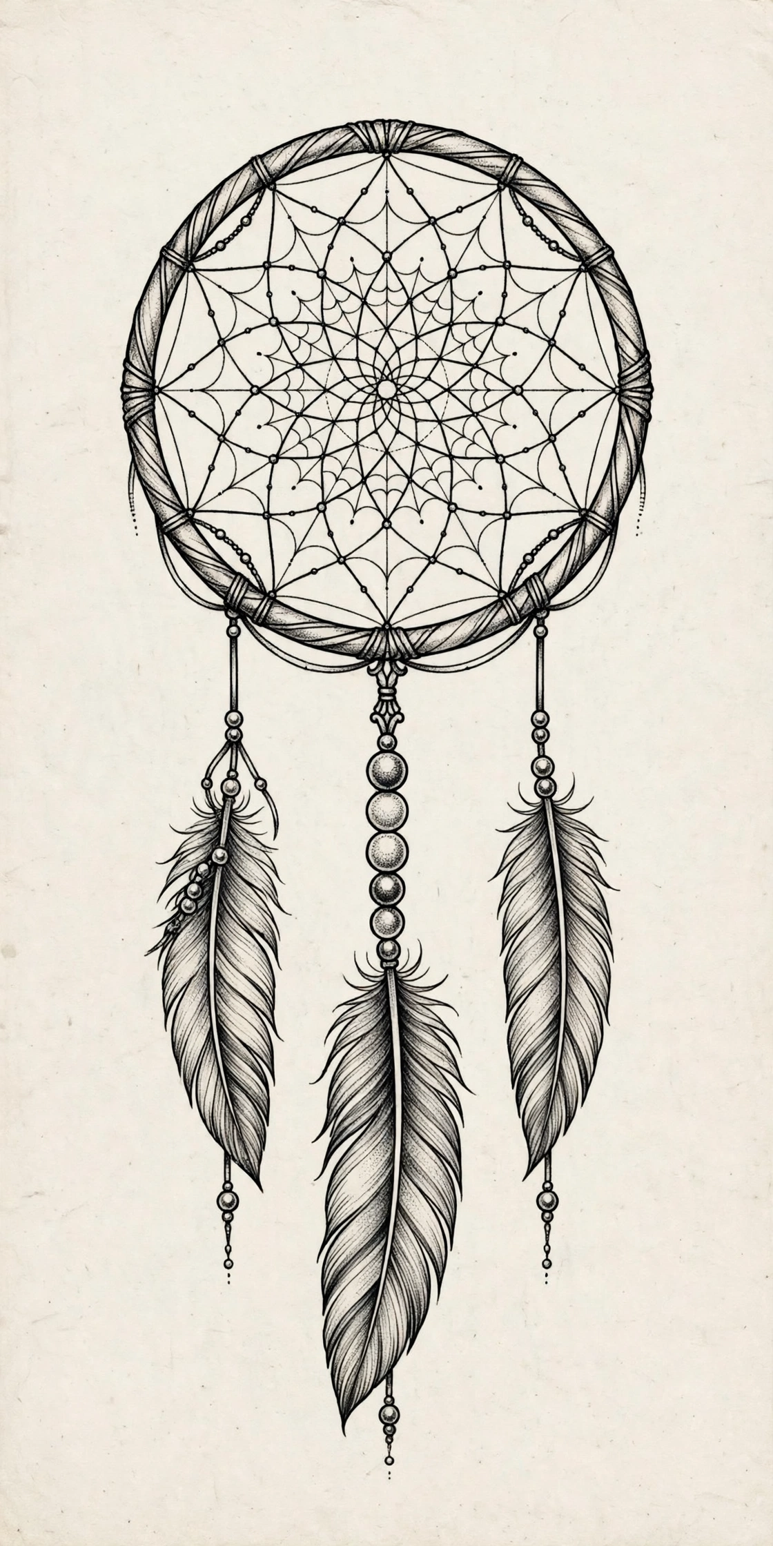 Dreamcatcher Tattoo spine tattoo for women