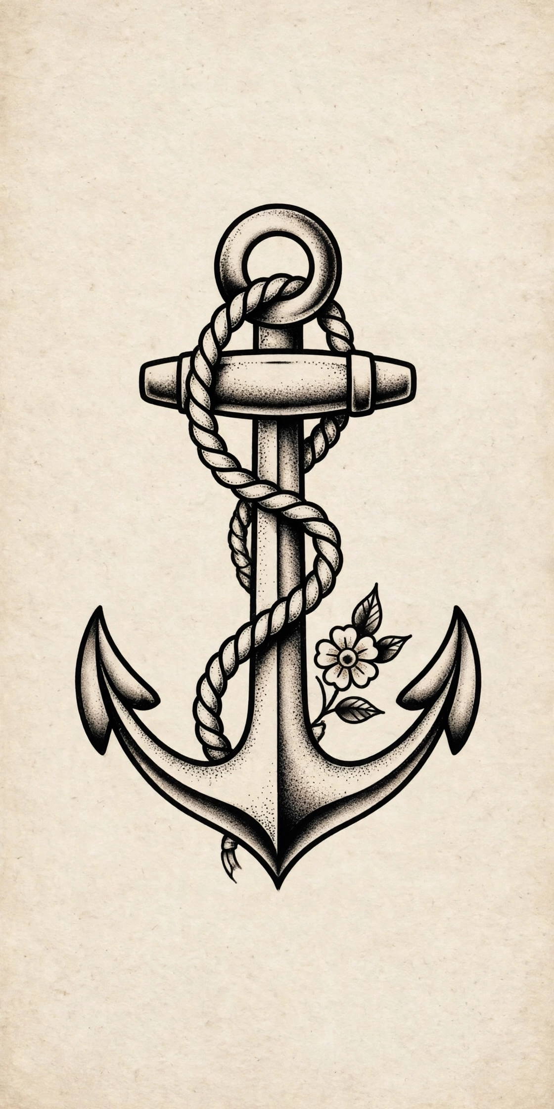 Anchor Tattoo spine tattoo for women